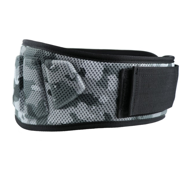 Lifting belt camouflage grey